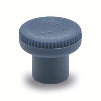 Bouton champignon technopolymère bleu, Détectable par détecteur de métaux
