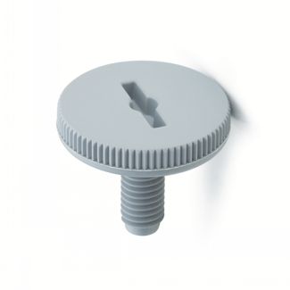 Vis molet&eacute;e plate, technopolym&egrave;re, Grise