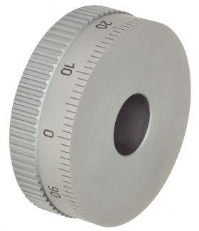 Vernier molet&eacute;, Acier chrom&eacute; mat, avec graduation