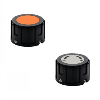 Bouton de régulation pour indicateur de position, Orange, sans marquage