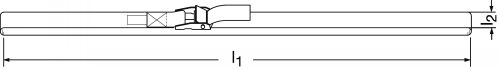 Sangle ceinture à boucle - Schéma