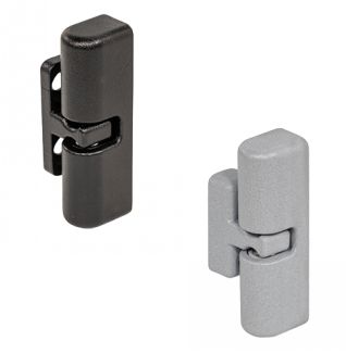 Loqueteau 2 billes zamac, embase taraud&eacute;e, Noir, g&acirc;che frais&eacute;e