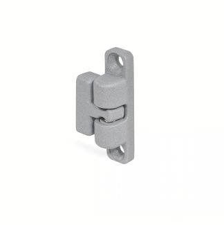 Loqueteau 2 billes zamac, embase frais&eacute;e, Gris, g&acirc;che taraud&eacute;e