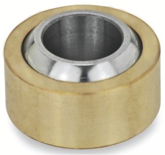Rotule radiale acier ou inox, bage extérieure bronze, acier + PTFE ou inox + PTFE