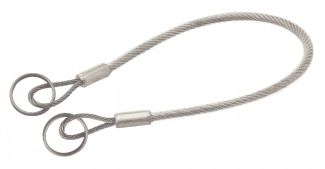 Câble inox 316, Avec 2 anneaux