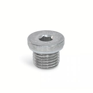 Bouchon d'huile 6 pans creux, Inox, joint alluminium