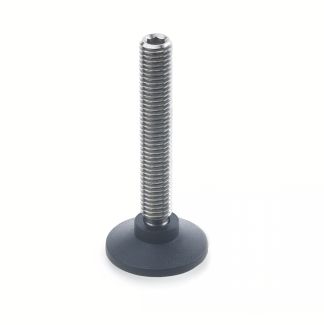 Pied à rotule, Tige inox, embase technopolymère