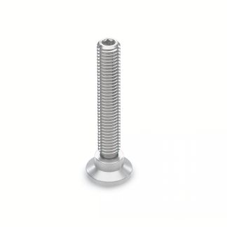 Pied à rotule, Tige inox, embase inox