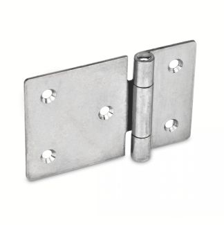 Charnière Inox, non percée, large