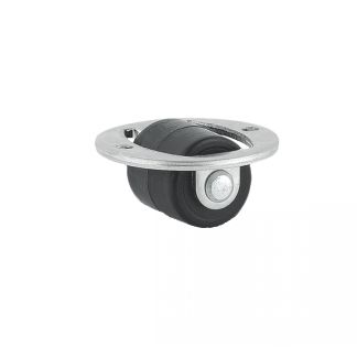 Roulette pour meuble fixe, &agrave; platine