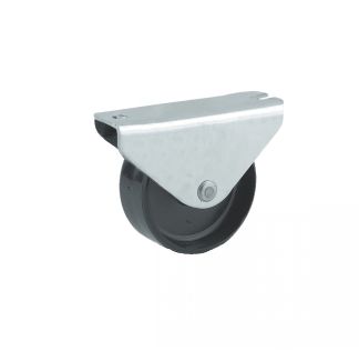 Roulette pour meuble fixe, &agrave; platine