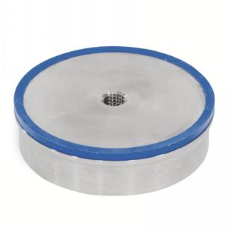 Support pour aimant inox 318 LN, conception hygiénique, Taraudé, joint FKM