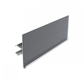 Porte-&eacute;tiquette pour profil&eacute;s aluminium, h1 = 40