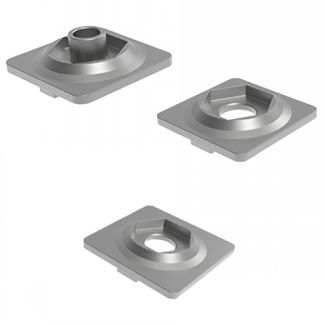 Plaque de fixation pour roulette pivotante, 94-1510-8-40