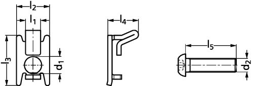 Fixation standard unilat&eacute;rale - Sch&eacute;ma