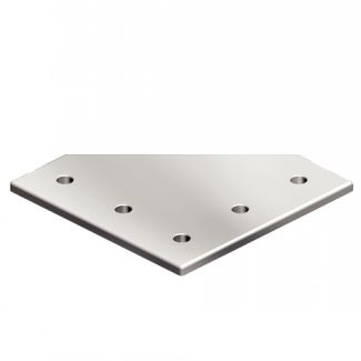 Plaque de jonction en L avec 5 trous