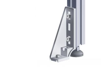 Equerre de fixation au sol - Exemple d'application