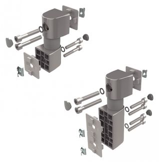 Connecteur articul&eacute;, pour profil&eacute;s aluminium, 1 point de fixation