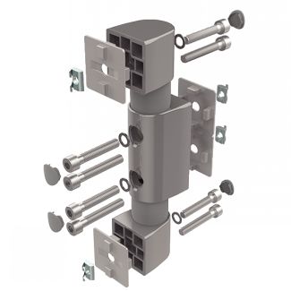 Connecteur articul&eacute;, pour profil&eacute;s aluminium