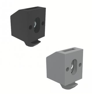 Bloc de fixation pour panneaux, Noir