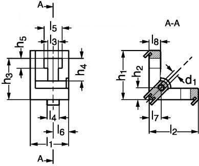 Equerre de fixation pour panneaux - Sch&eacute;ma
