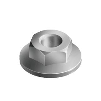 &Eacute;crou &agrave; embase crant&eacute;e acier ou inox