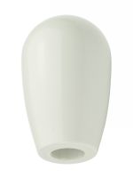 Bouton ovale Alésé, blanc