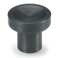 Bouton champignon, Acier, tête lisse