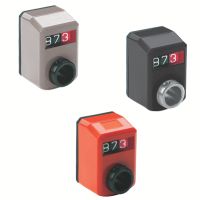 Indicateur de position digital miniature, gris, noir ou orange
