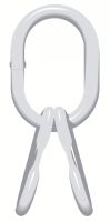 Maille de tête triple, Acier grade 80, blanc