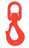 Crochet de levage à émerillon, Grade 80, rouge
