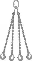 Elingue 4 brins, inox grade 60