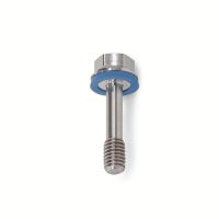 Vis à tête hexagonale imperdable, inox 316 L, conception hygiénique, Mat, joint FKM