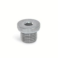 Bouchon d'huile 6 pans creux, Inox, joint alluminium