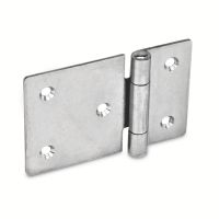 Charnière Inox, non percée, large