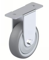 Roulette pour profil&eacute;s aluminium &agrave; platine, Fixe, sans frein