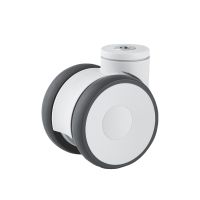 Roulette pour meuble pivotante, &agrave; trou central, Sans frein