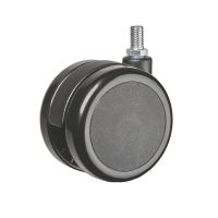 Roulette pour meuble pivotante, &agrave; tige filet&eacute;e, Sans frein