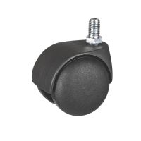 Roulette pour meuble pivotante, &agrave; tige filet&eacute;e, Sans frein