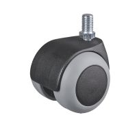 Roulette pour meuble pivotante, &agrave; tige filet&eacute;e, Sans frein