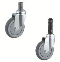 Roulette m&eacute;dicale pivotante, &agrave; tige