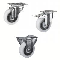 Roulette charge moyenne pivotante ou fixe, &agrave; platine