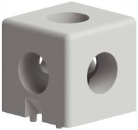 Raccord d'angle en cube, 3 voies