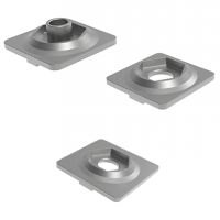 Plaque de fixation pour roulette pivotante, 94-1510-8-40