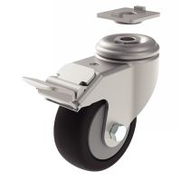 Plaque de fixation pour roulette pivotante - Exemple d'application