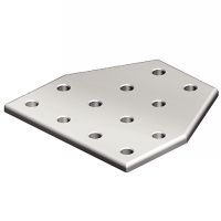 Plaque de jonction en T avec 12 trous