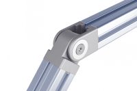 Raccord articul&eacute; &agrave; friction r&eacute;glable - Exemple d'application