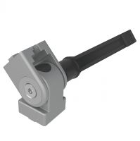 Raccord articul&eacute; &agrave; friction r&eacute;glable, avec manette indexable