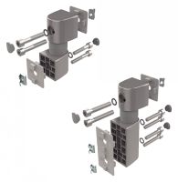 Connecteur articul&eacute;, pour profil&eacute;s aluminium, 1 point de fixation