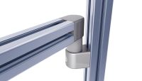 Connecteur articul&eacute;, pour profil&eacute;s aluminium, 1 point de fixation - Exemple d'application